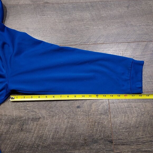 Nike Dri Fit Hoodie Men Large Swoosh Logo Work Shirt Blue Front Kangroo Pocket - Picture 8 of 12